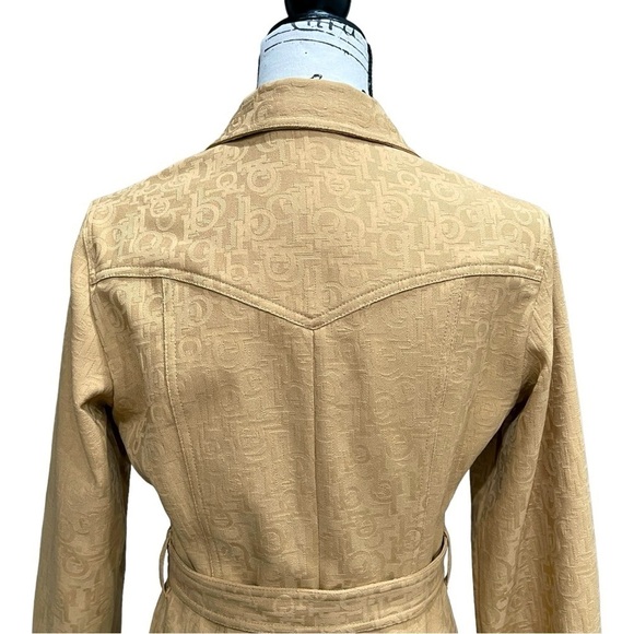 VTG RoccoBarocco Monogram Dress | Size 6 | Belted Soft Denim Button Down - Picture 8 of 15